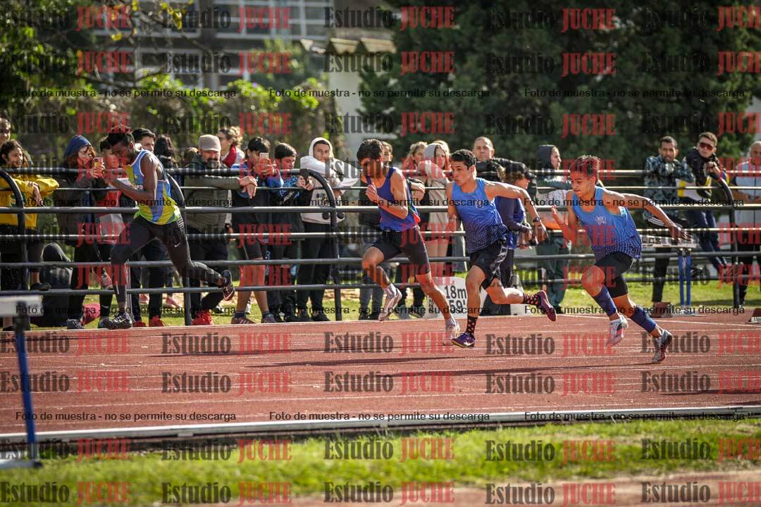Fotos de los 100 m llanos de varones