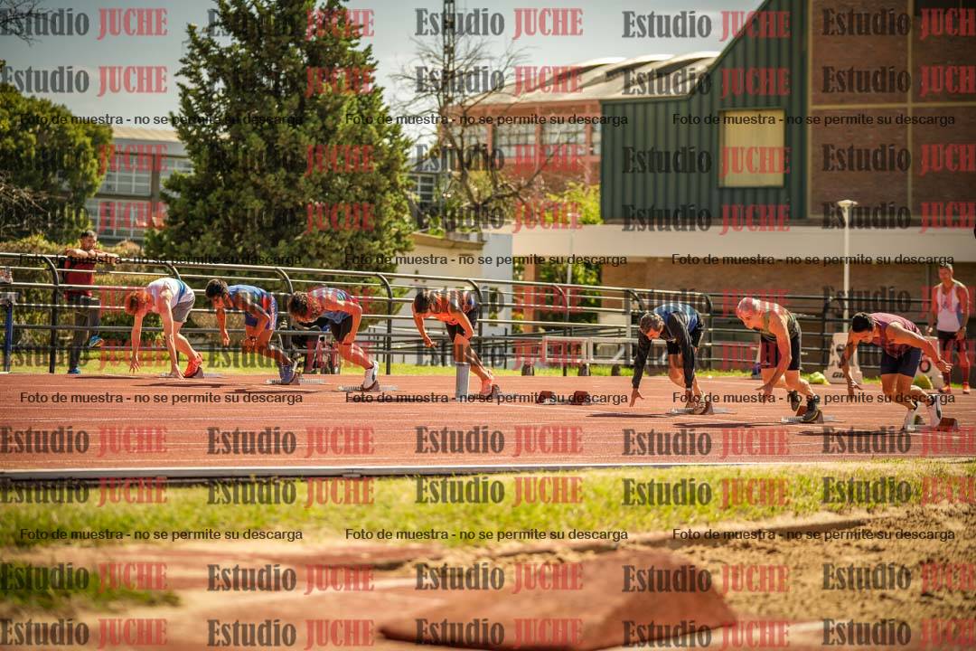 Fotos de los 100 m llanos de varones