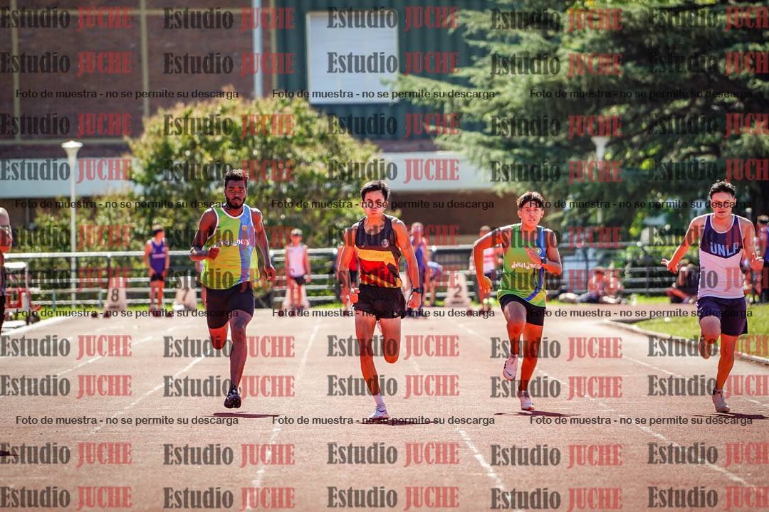 Fotos de los 100 m llanos de varones