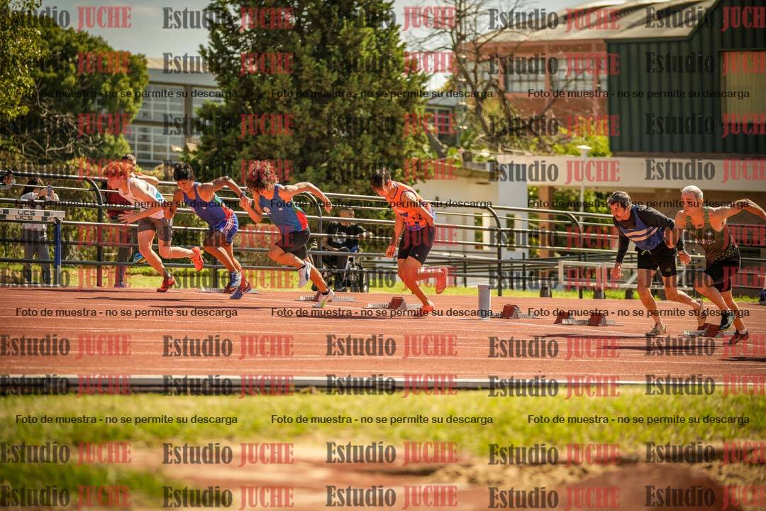 Fotos de los 100 m llanos de varones