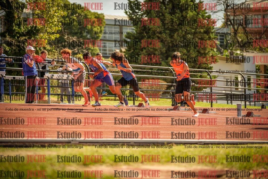 Fotos de los 100 m llanos de varones