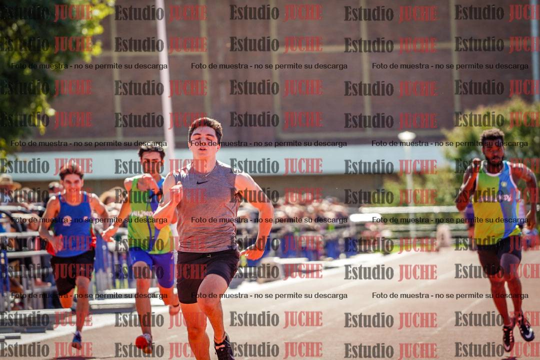 Fotos de los 100 m llanos de varones