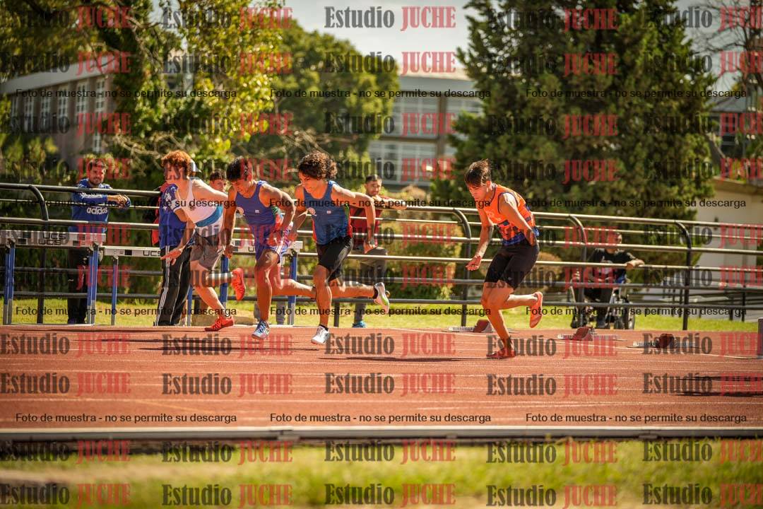 Fotos de los 100 m llanos de varones