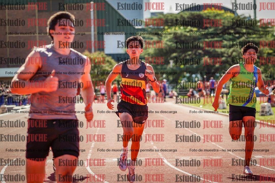 Fotos de los 100 m llanos de varones