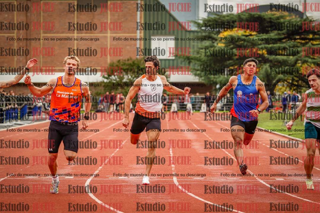 Fotos de los 100 m llanos de varones