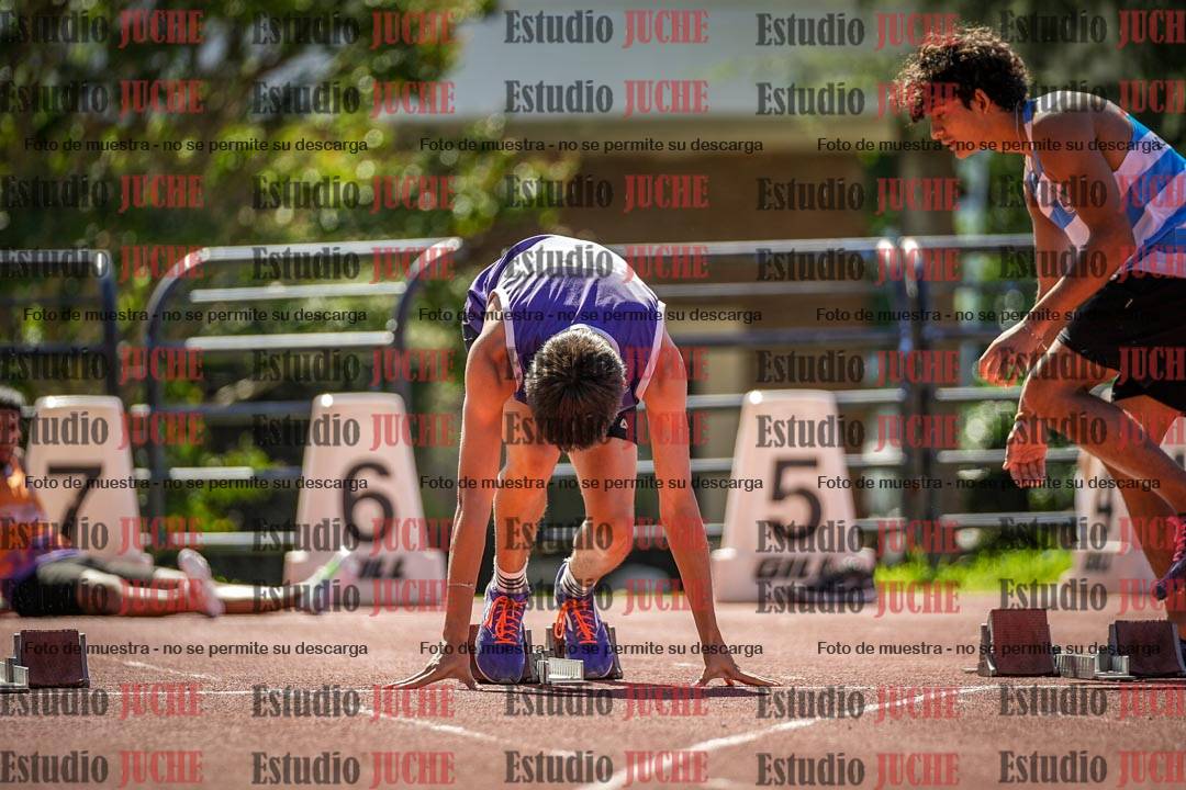 Fotos de los 100 m llanos de varones
