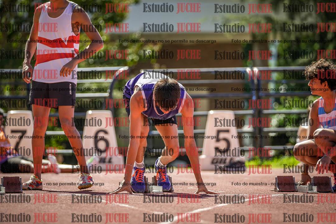 Fotos de los 100 m llanos de varones