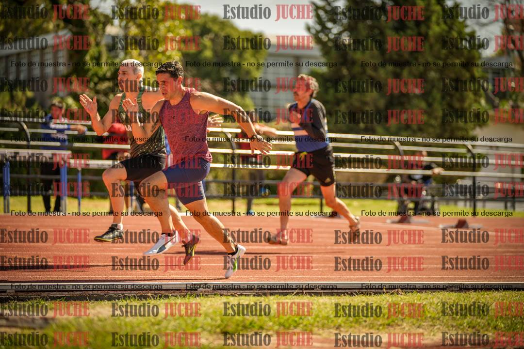 Fotos de los 100 m llanos de varones