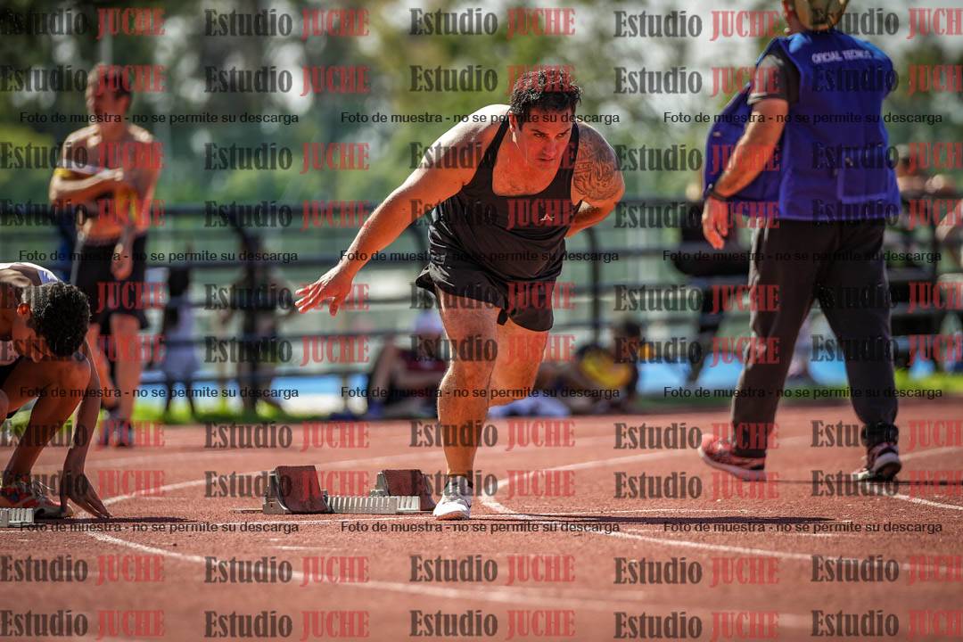 Fotos de los 100 m llanos de varones