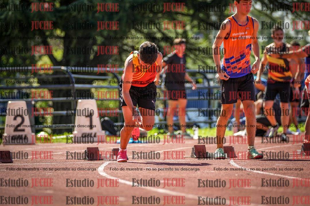 Fotos de los 100 m llanos de varones