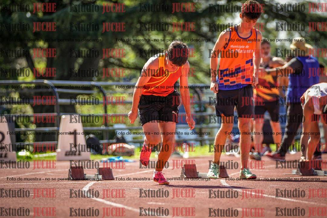 Fotos de los 100 m llanos de varones