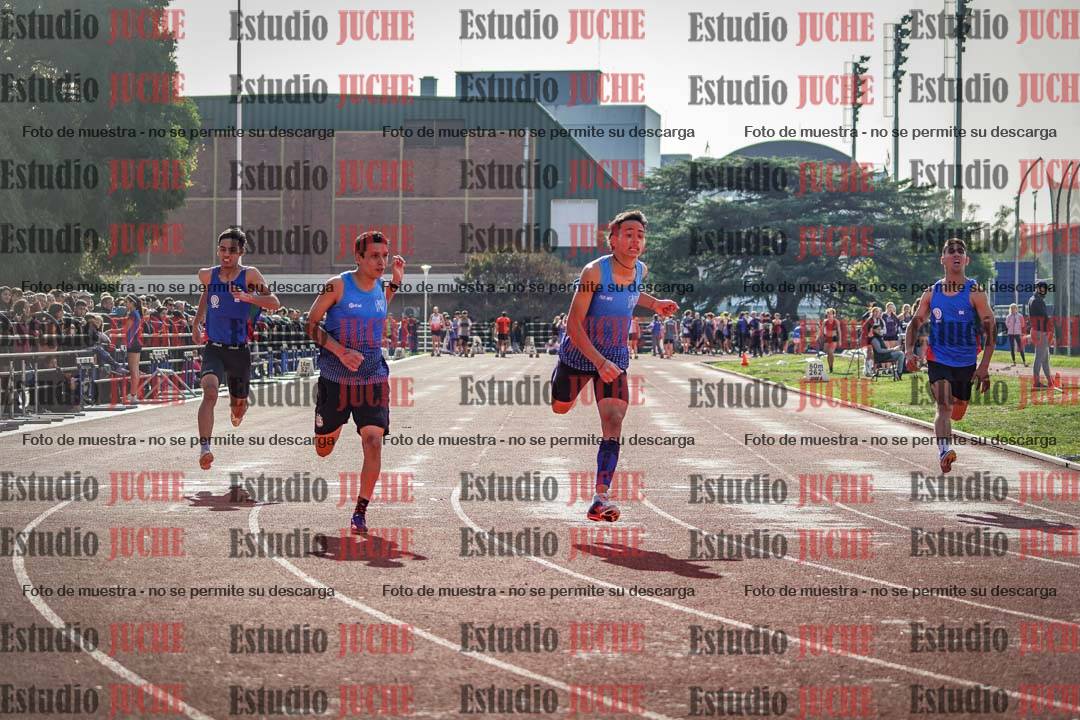 Fotos de los 100 m llanos de varones
