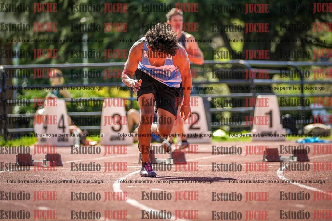 Fotos de los 100 m llanos de varones