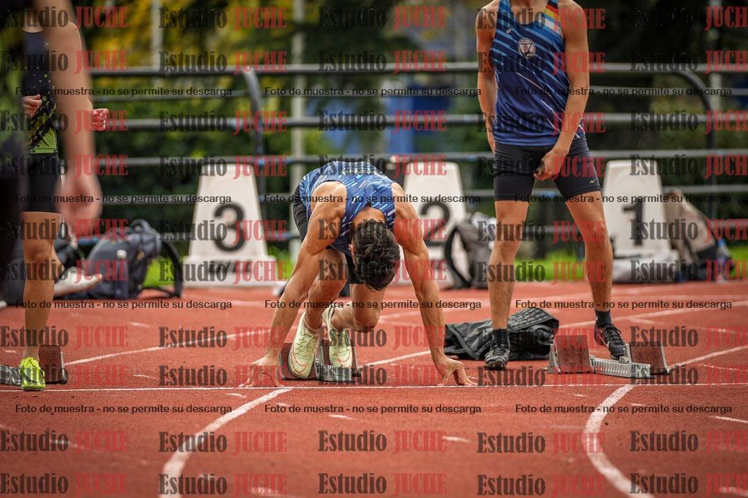Fotos de los 100 m llanos de varones