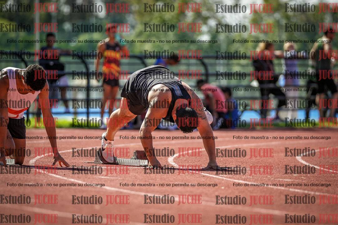 Fotos de los 100 m llanos de varones