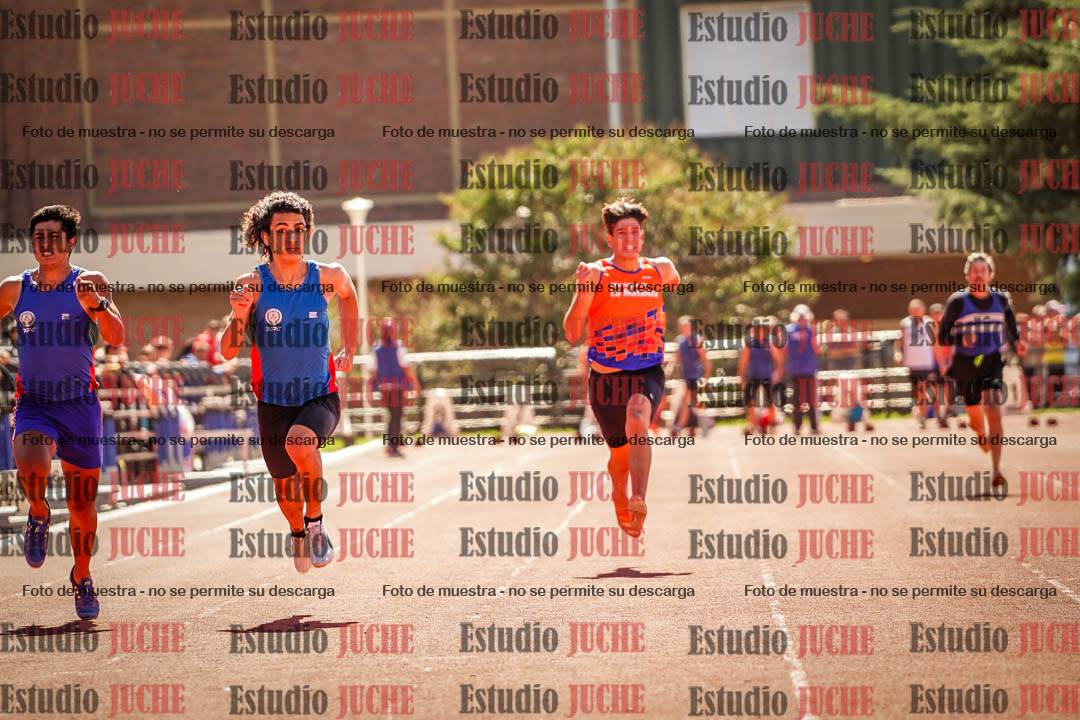 Fotos de los 100 m llanos de varones