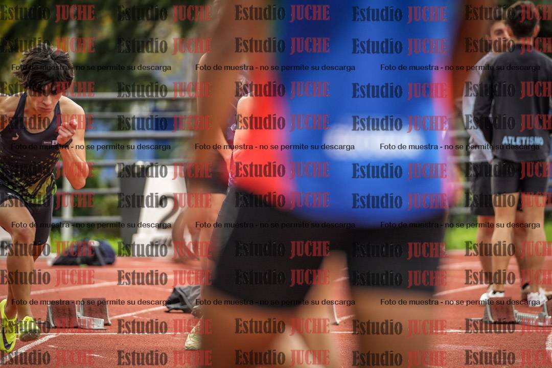 Fotos de los 100 m llanos de varones