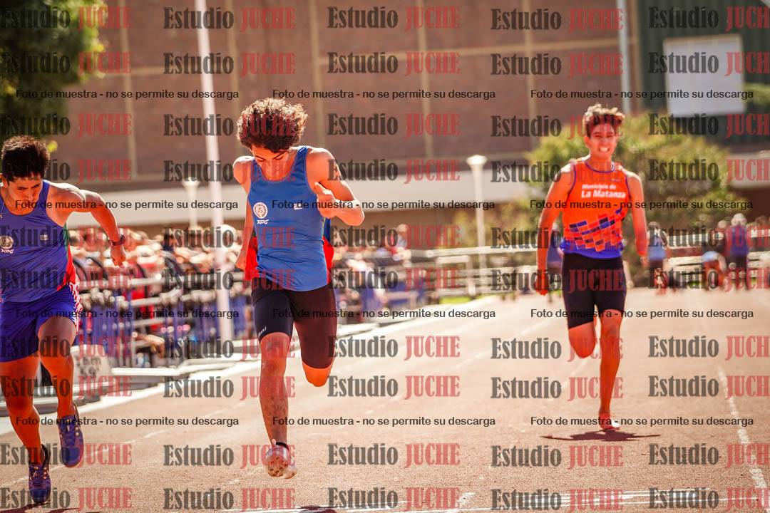 Fotos de los 100 m llanos de varones