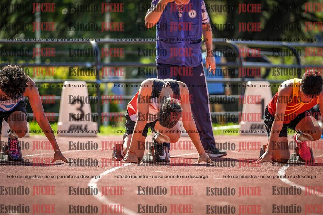 Fotos de los 100 m llanos de varones