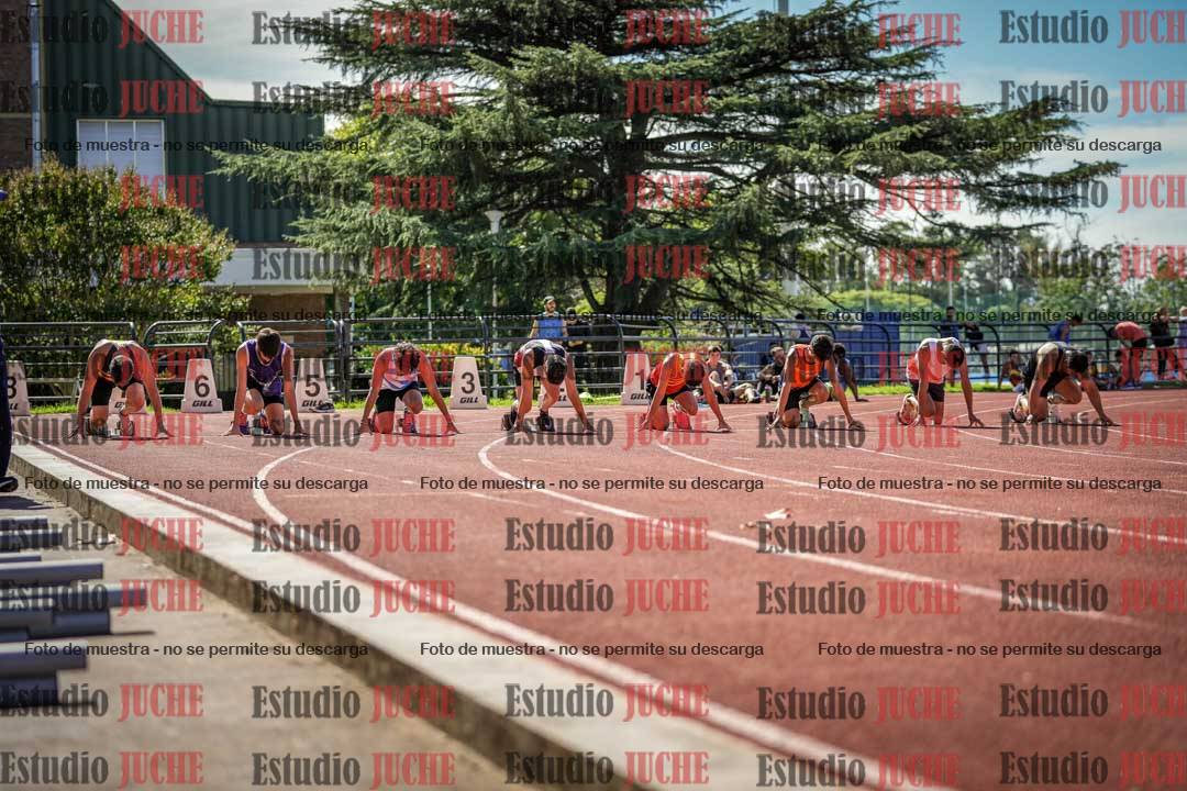 Fotos de los 100 m llanos de varones