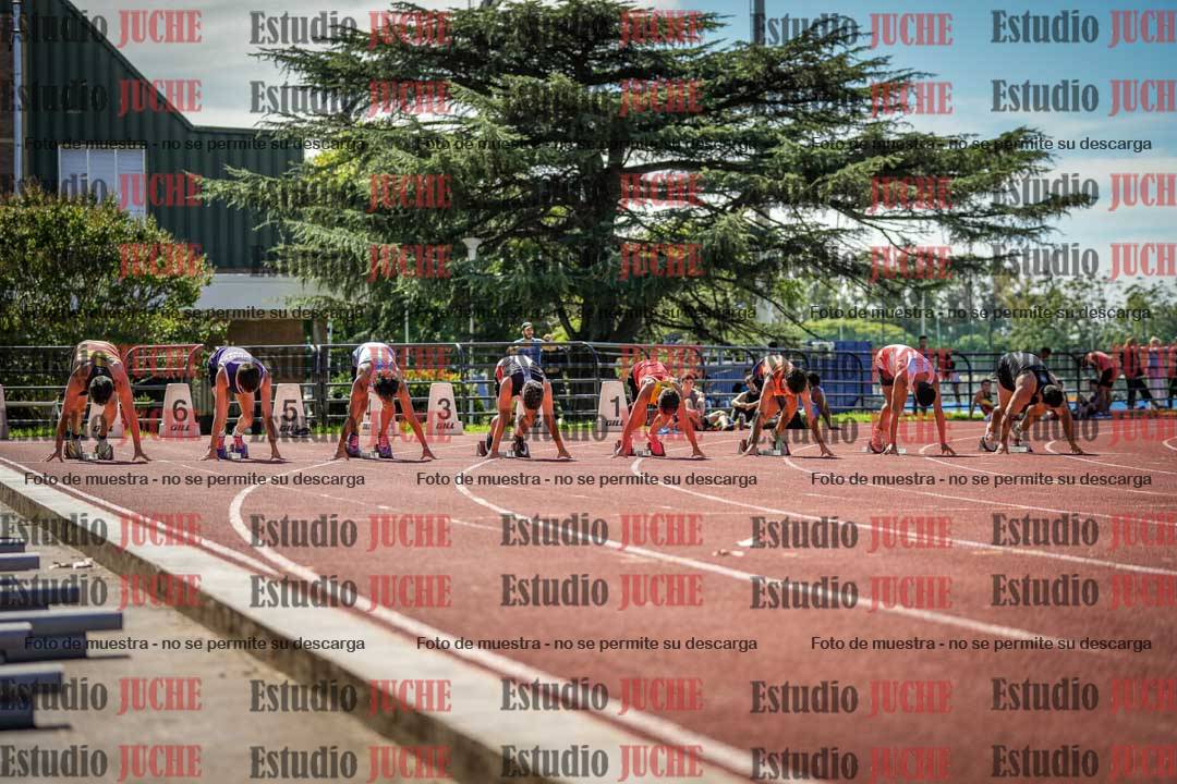 Fotos de los 100 m llanos de varones