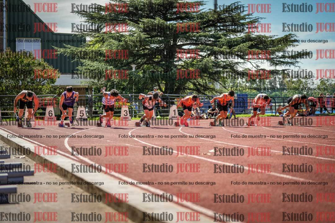 Fotos de los 100 m llanos de varones