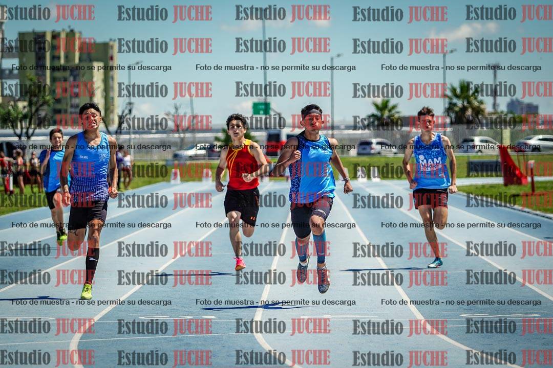 Fotos de los 200 m llanos de varones