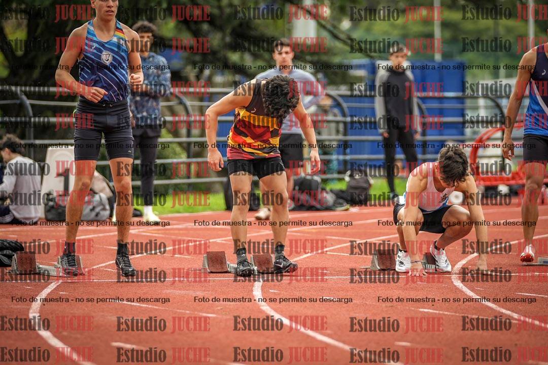 Fotos de los 100 m llanos de varones