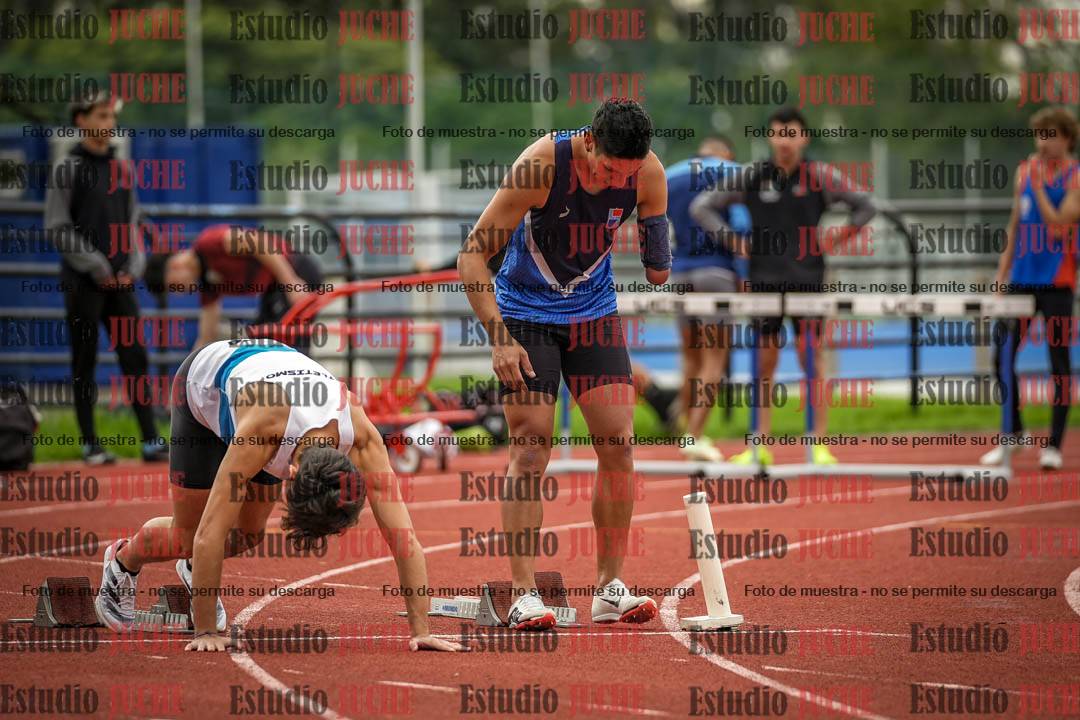 Fotos de los 100 m llanos de varones