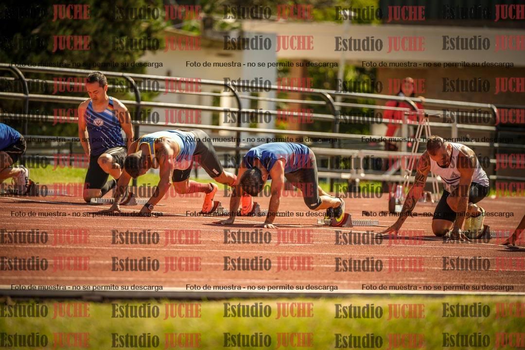 Fotos de los 100 m llanos de varones