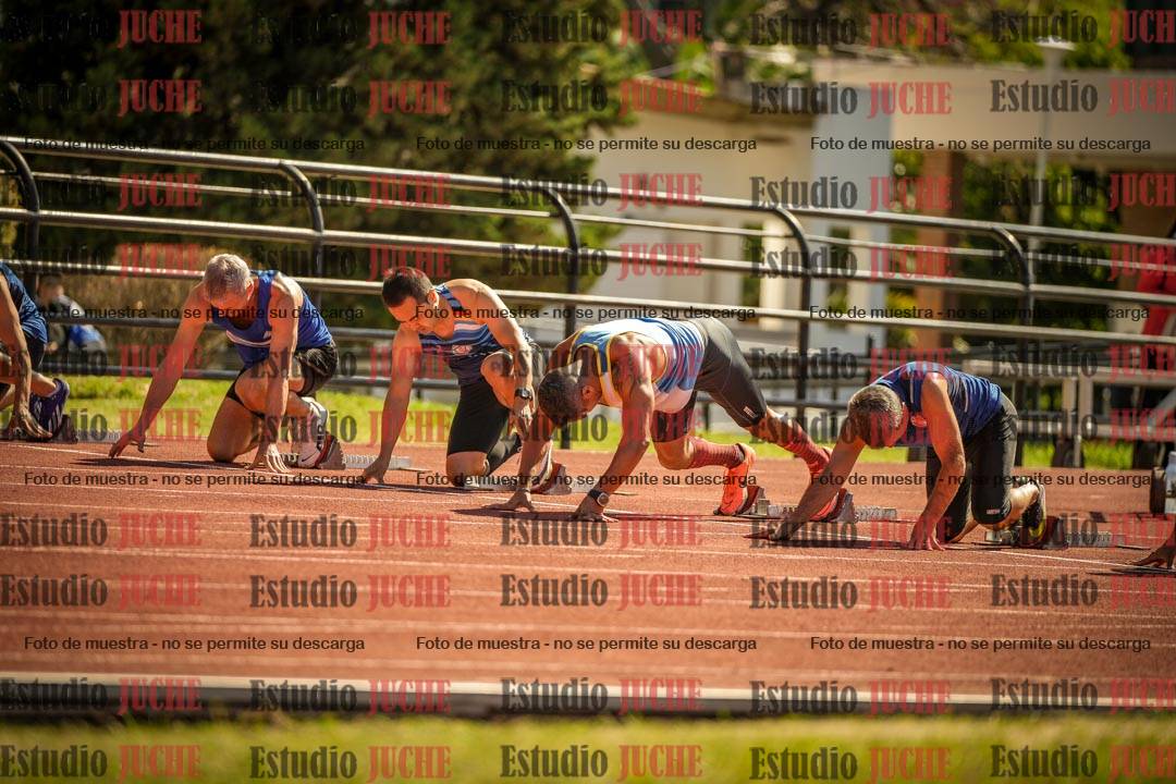 Fotos de los 100 m llanos de varones