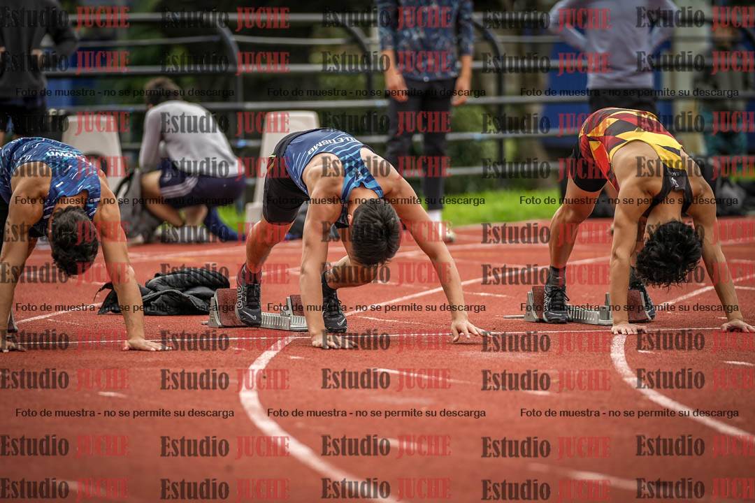 Fotos de los 100 m llanos de varones