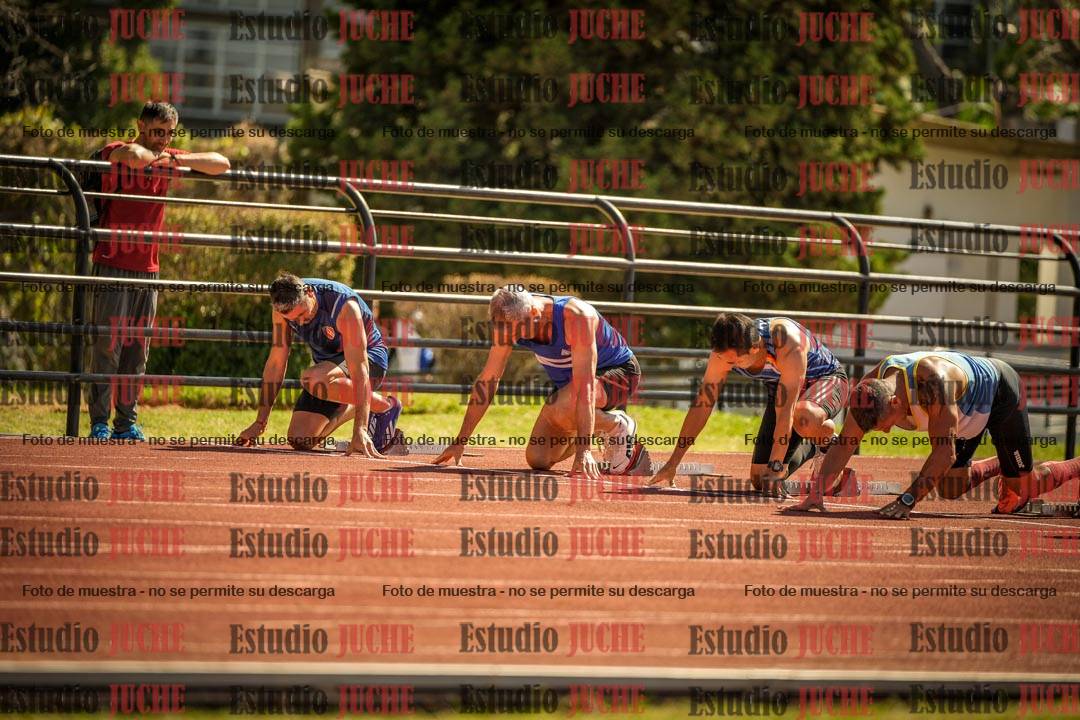 Fotos de los 100 m llanos de varones