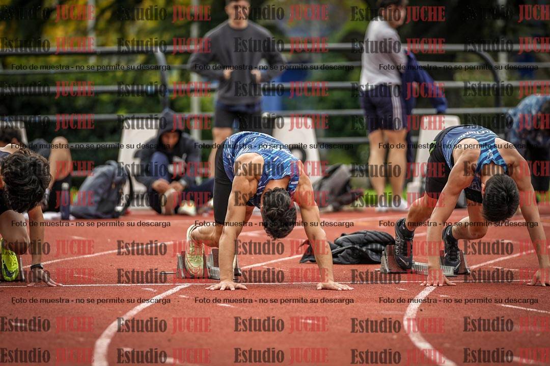Fotos de los 100 m llanos de varones