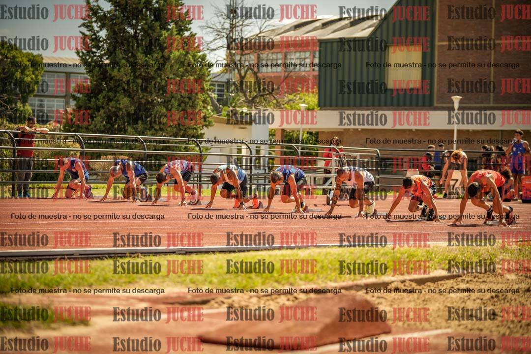 Fotos de los 100 m llanos de varones