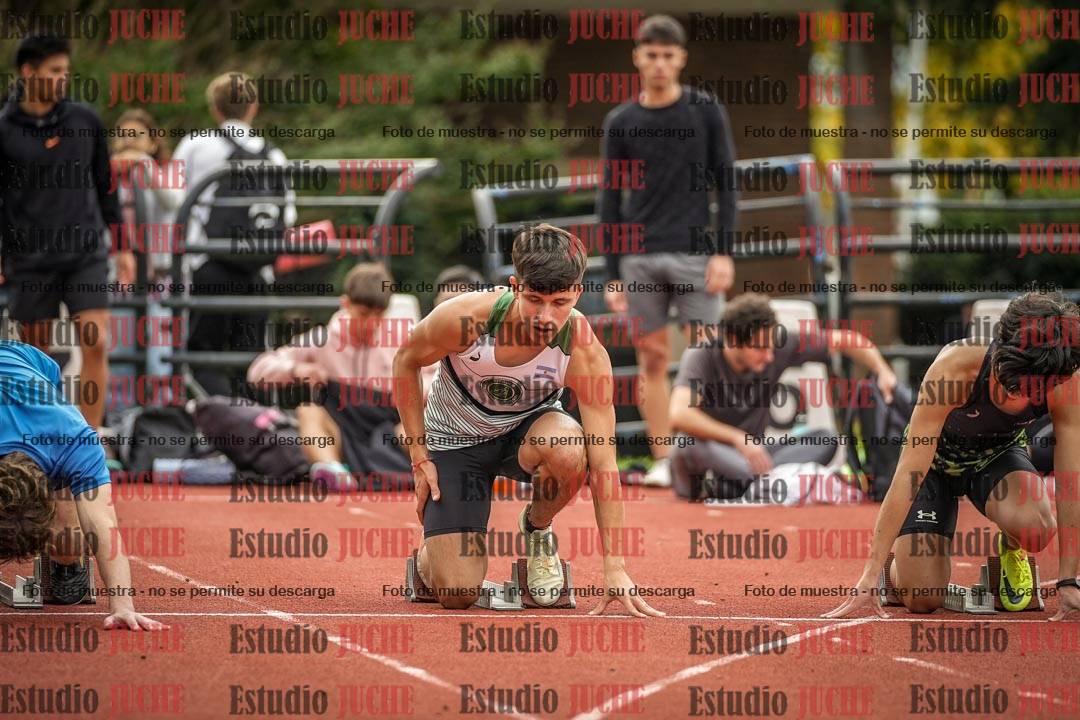 Fotos de los 100 m llanos de varones