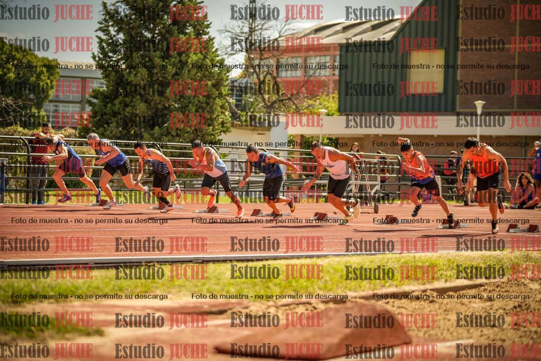 Fotos de los 100 m llanos de varones