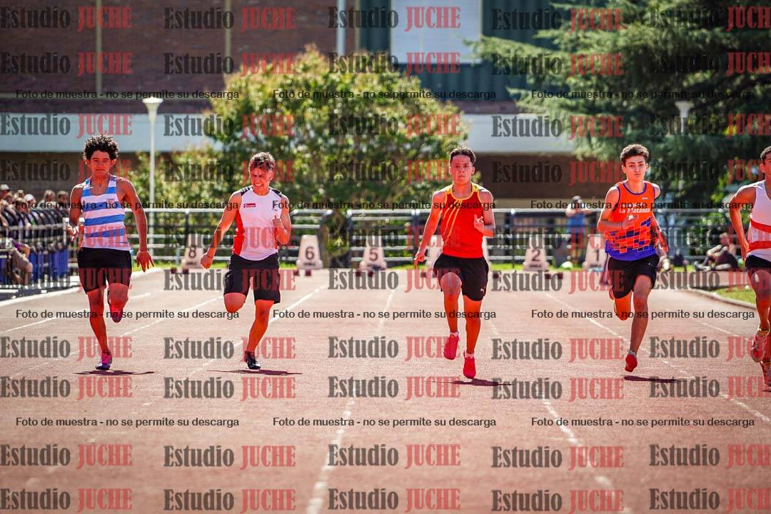 Fotos de los 100 m llanos de varones