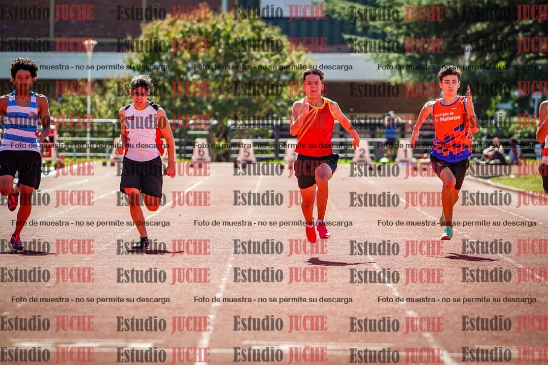 Fotos de los 100 m llanos de varones