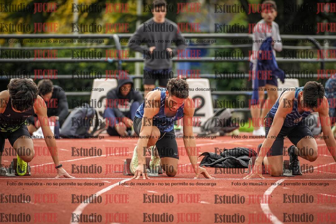 Fotos de los 100 m llanos de varones