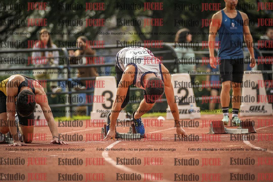 Fotos de los 100 m llanos de varones