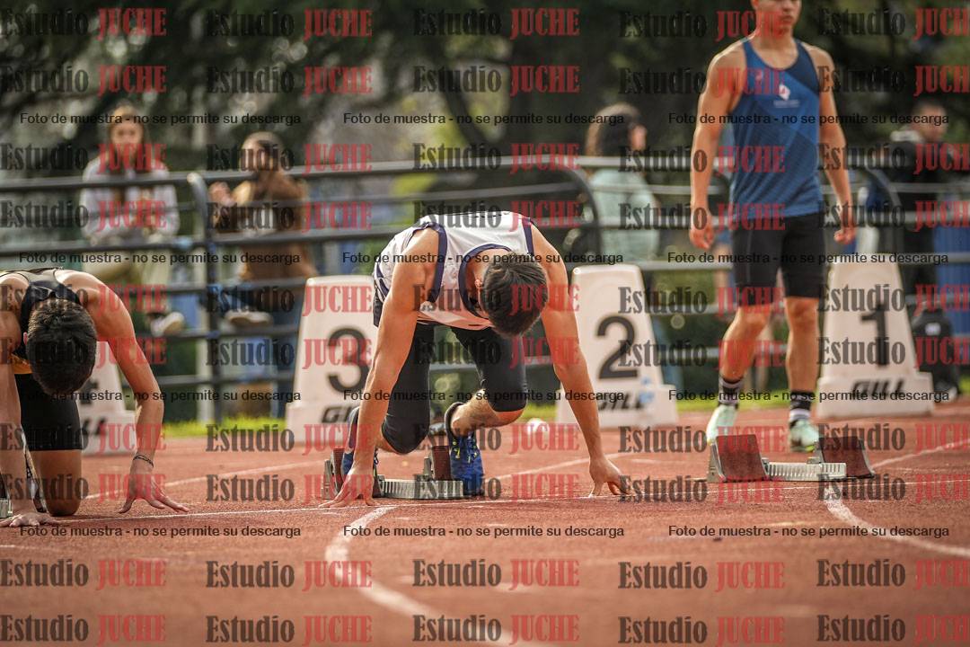 Fotos de los 100 m llanos de varones