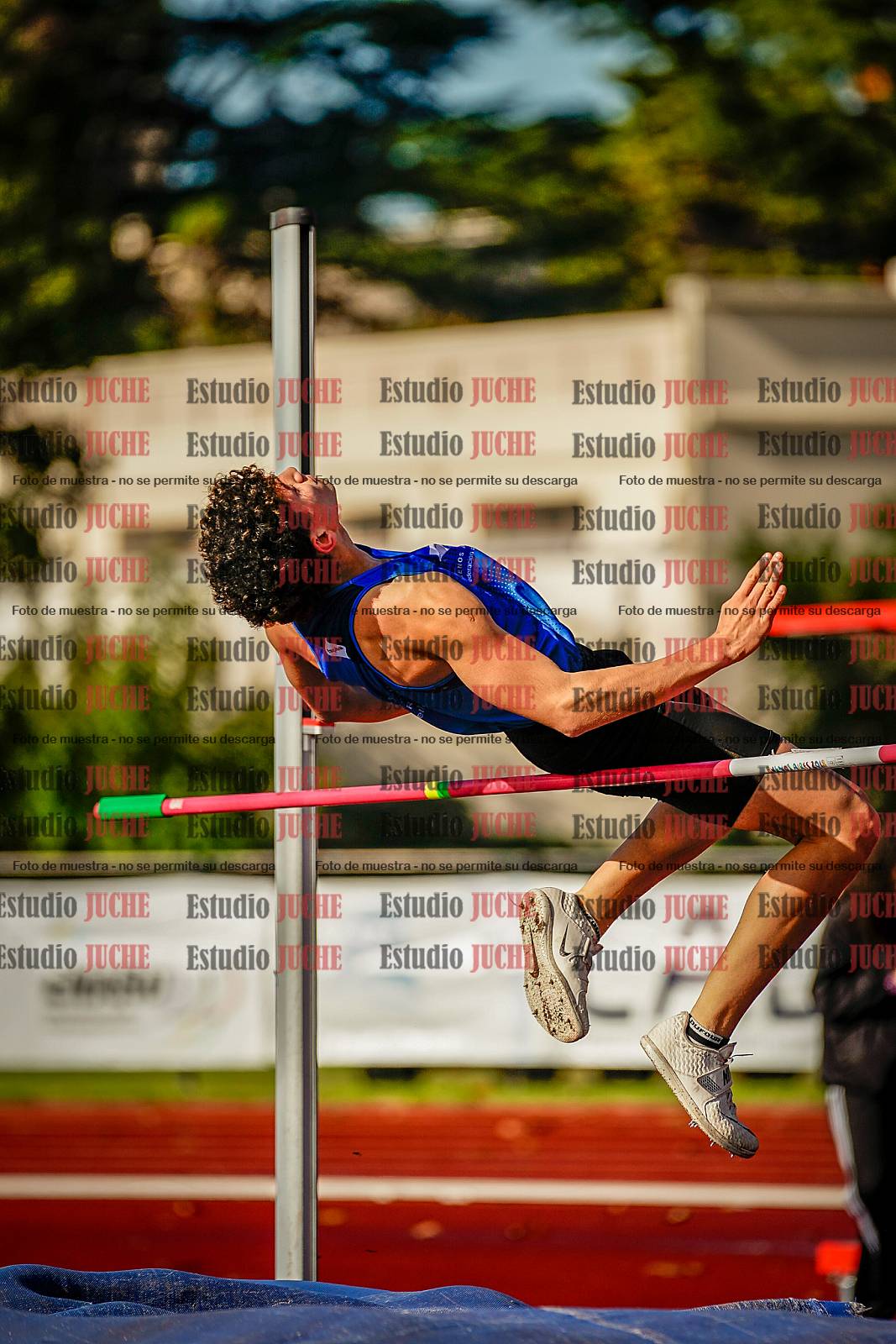 Fotos del salto en alto de varones