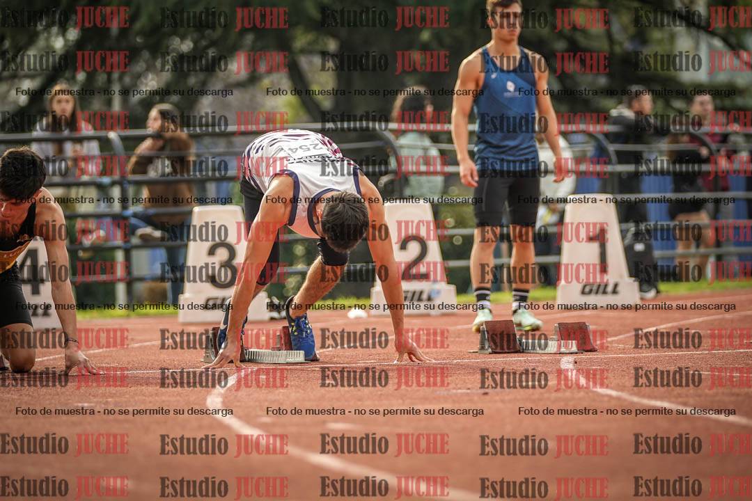 Fotos de los 100 m llanos de varones