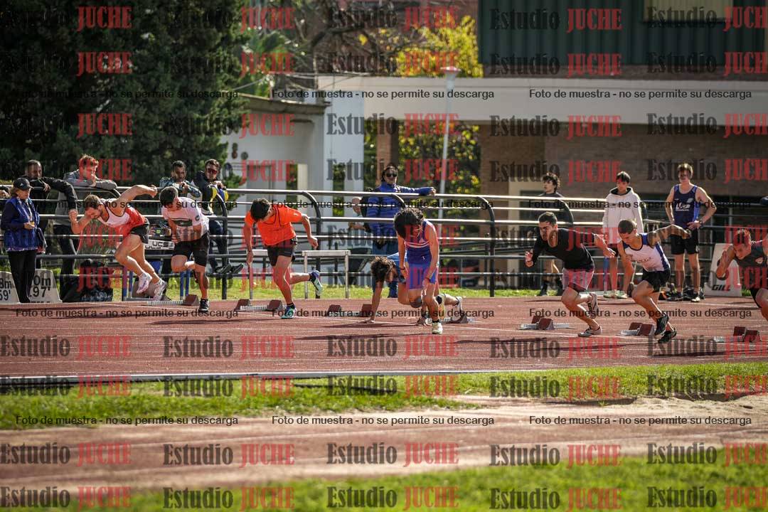 Fotos de los 100 m llanos de varones