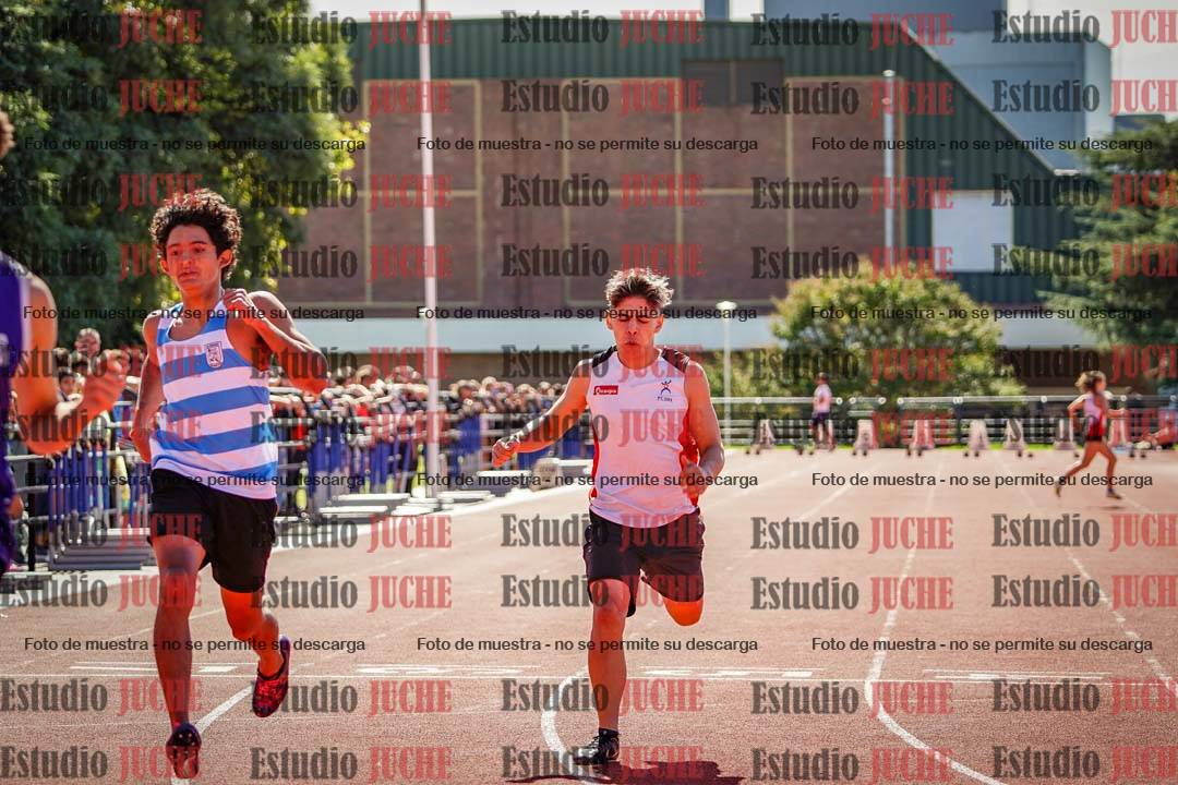 Fotos de los 100 m llanos de varones