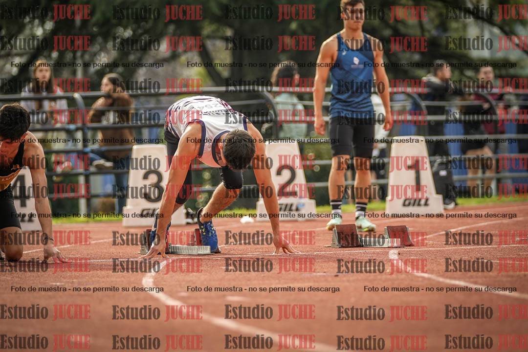 Fotos de los 100 m llanos de varones