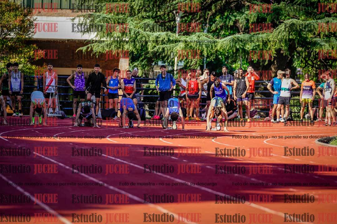 Fotos de los 100 m llanos de varones