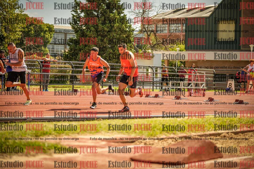 Fotos de los 100 m llanos de varones