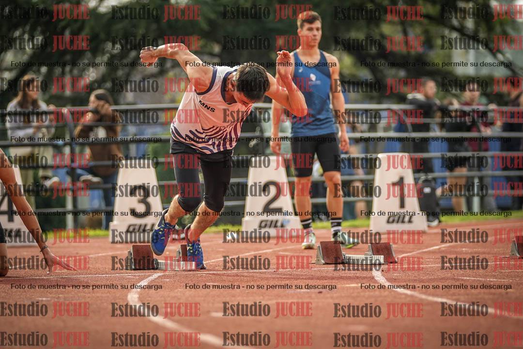 Fotos de los 100 m llanos de varones